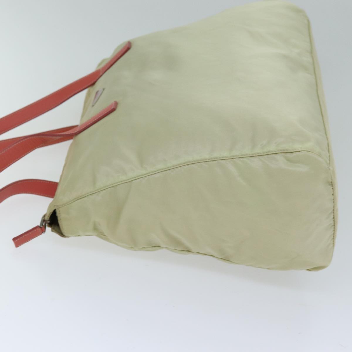 PRADA Tote Bag Nylon Cream 75587