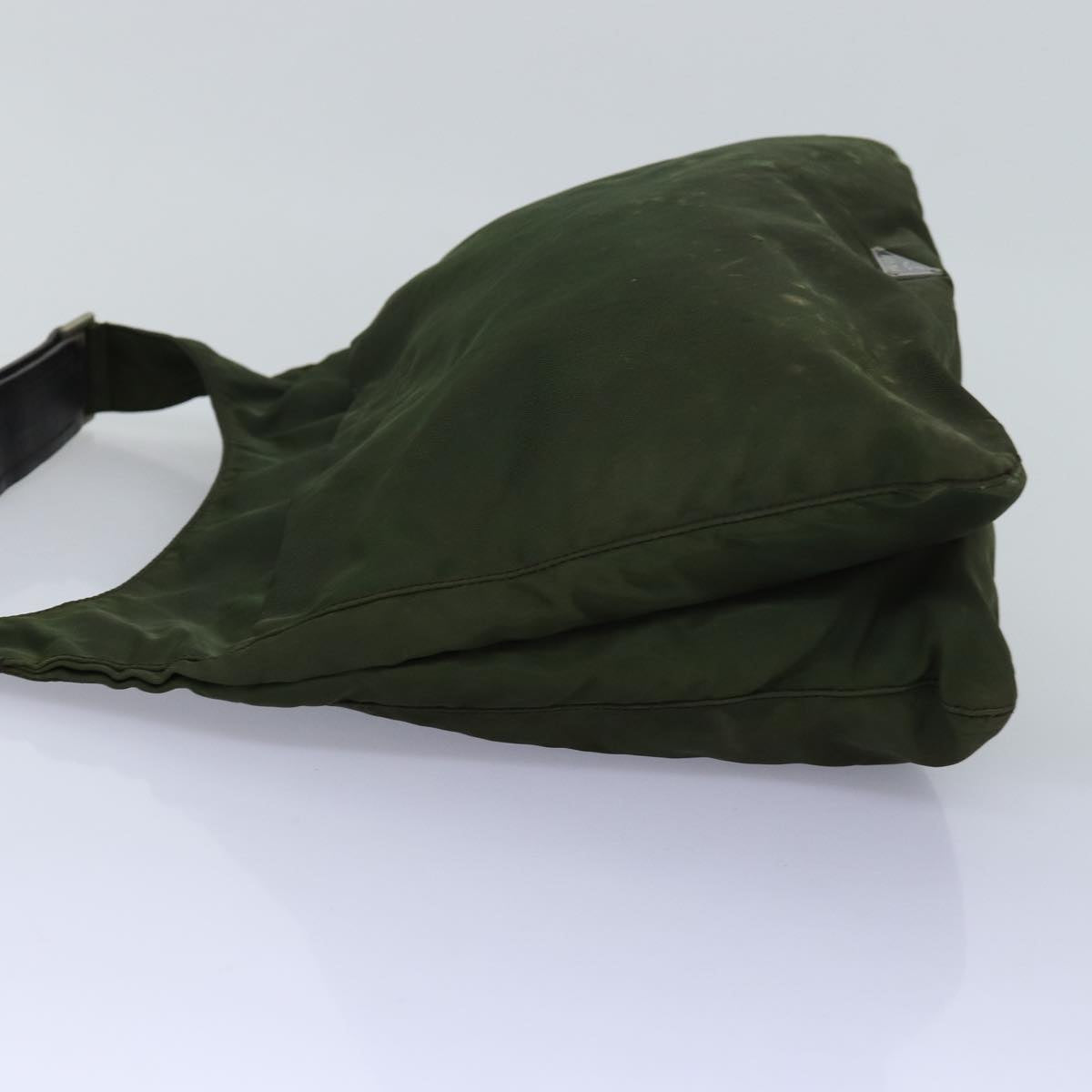 PRADA Shoulder Bag Nylon Khaki 75614