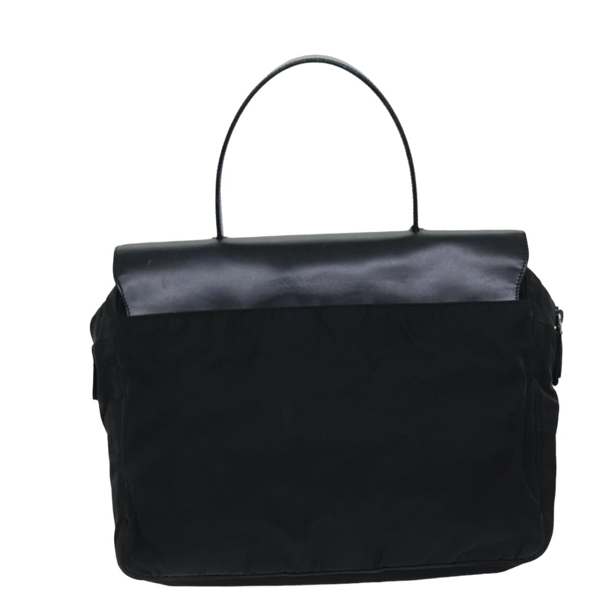 PRADA Hand Bag Nylon Black 75647