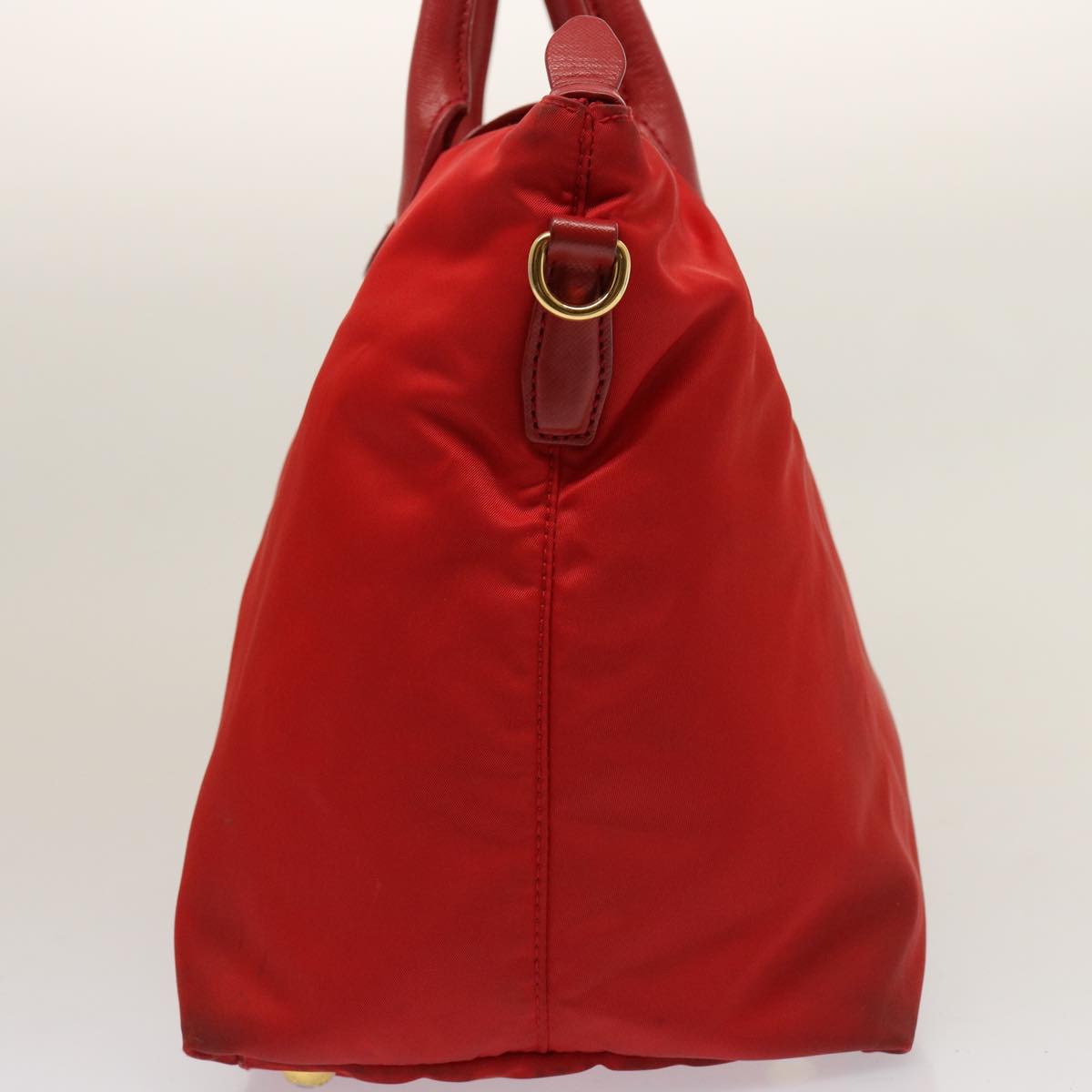 PRADA Tote Bag Nylon Red 75649