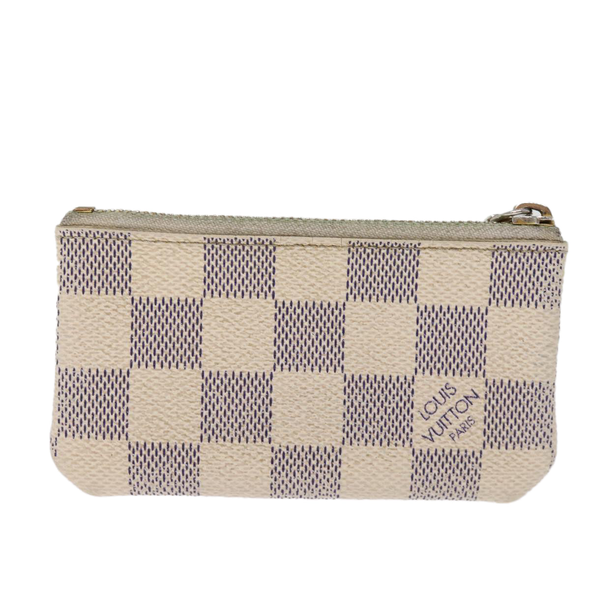 LOUIS VUITTON Damier Azur Pochette Cles Coin Purse N62659 LV 75660