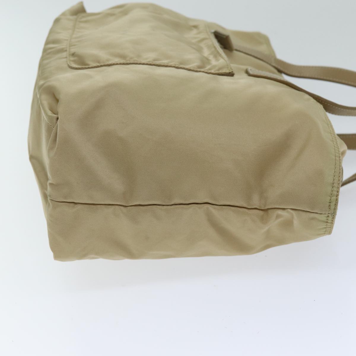 PRADA Tote Bag Nylon Beige 75668