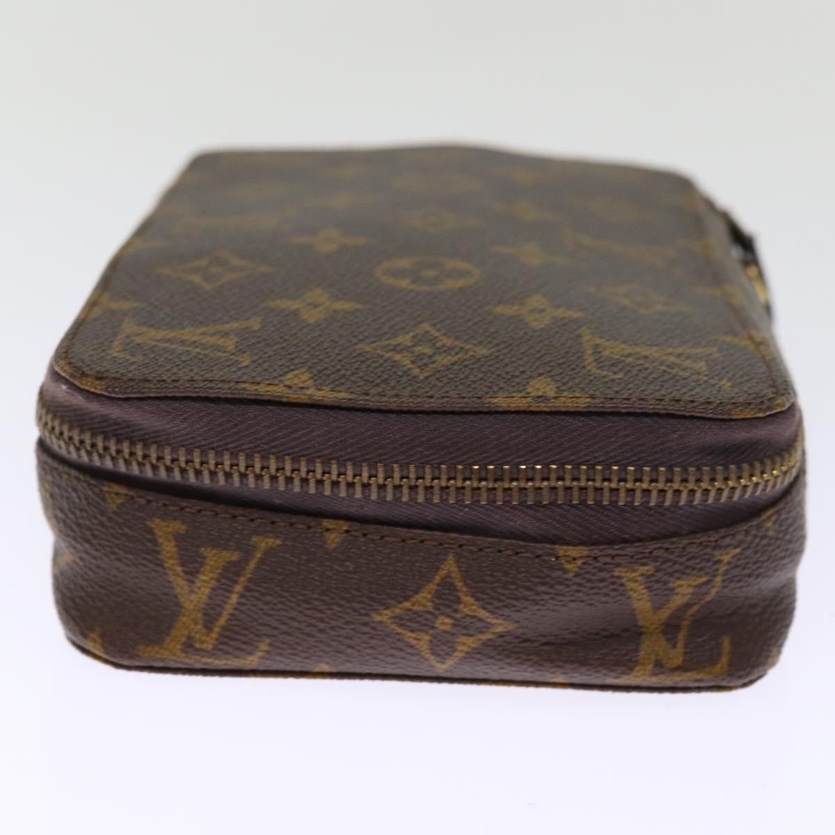 LOUIS VUITTON Monogram Poche Monte Carlo Jewelry Box M47352 LV 75681