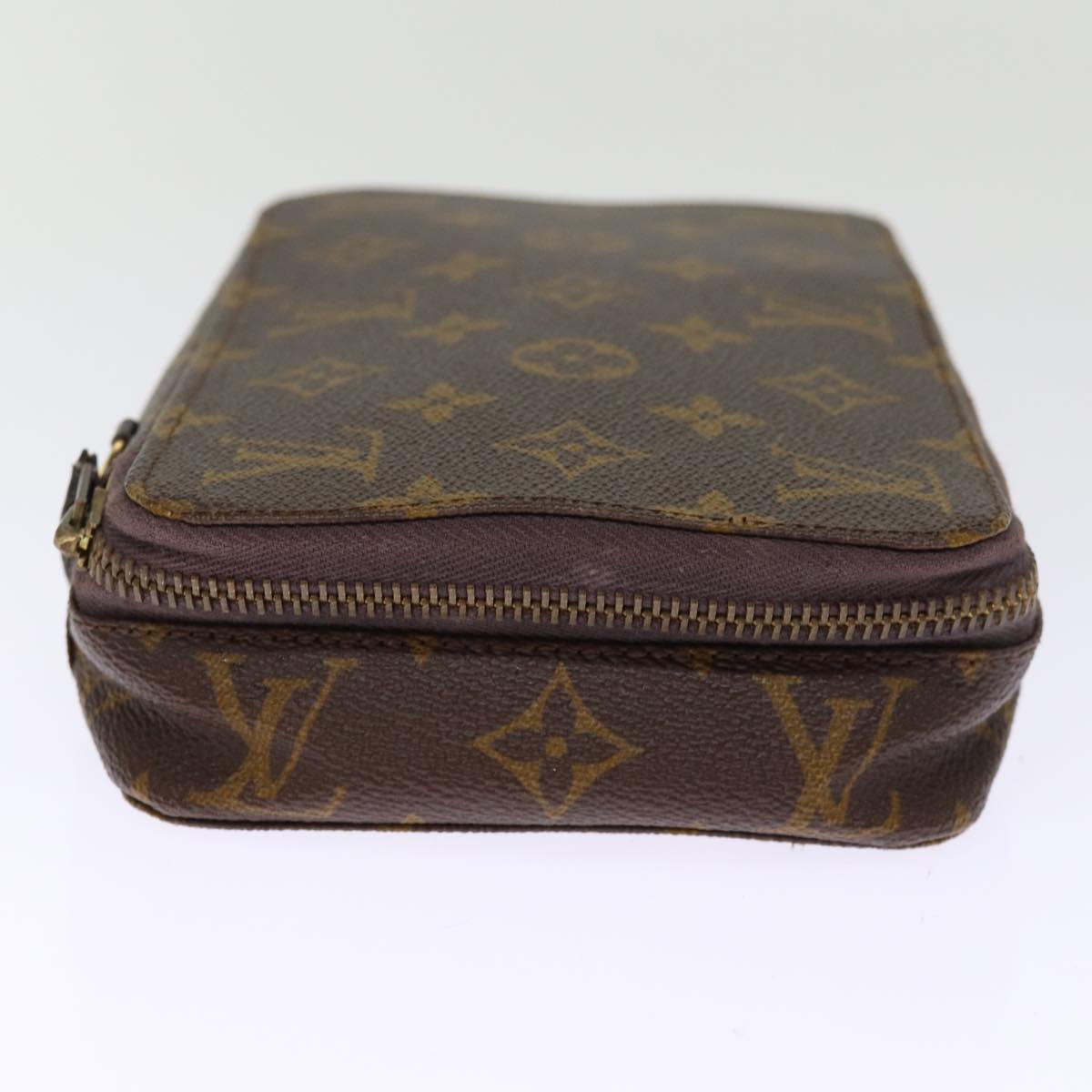 LOUIS VUITTON Monogram Poche Monte Carlo Jewelry Box M47352 LV 75681