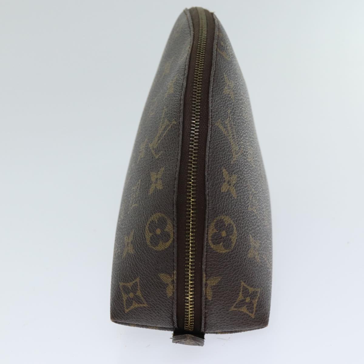 LOUIS VUITTON Monogram Trousse Demi Ronde Cosmetic Pouch M47520 LV 75708