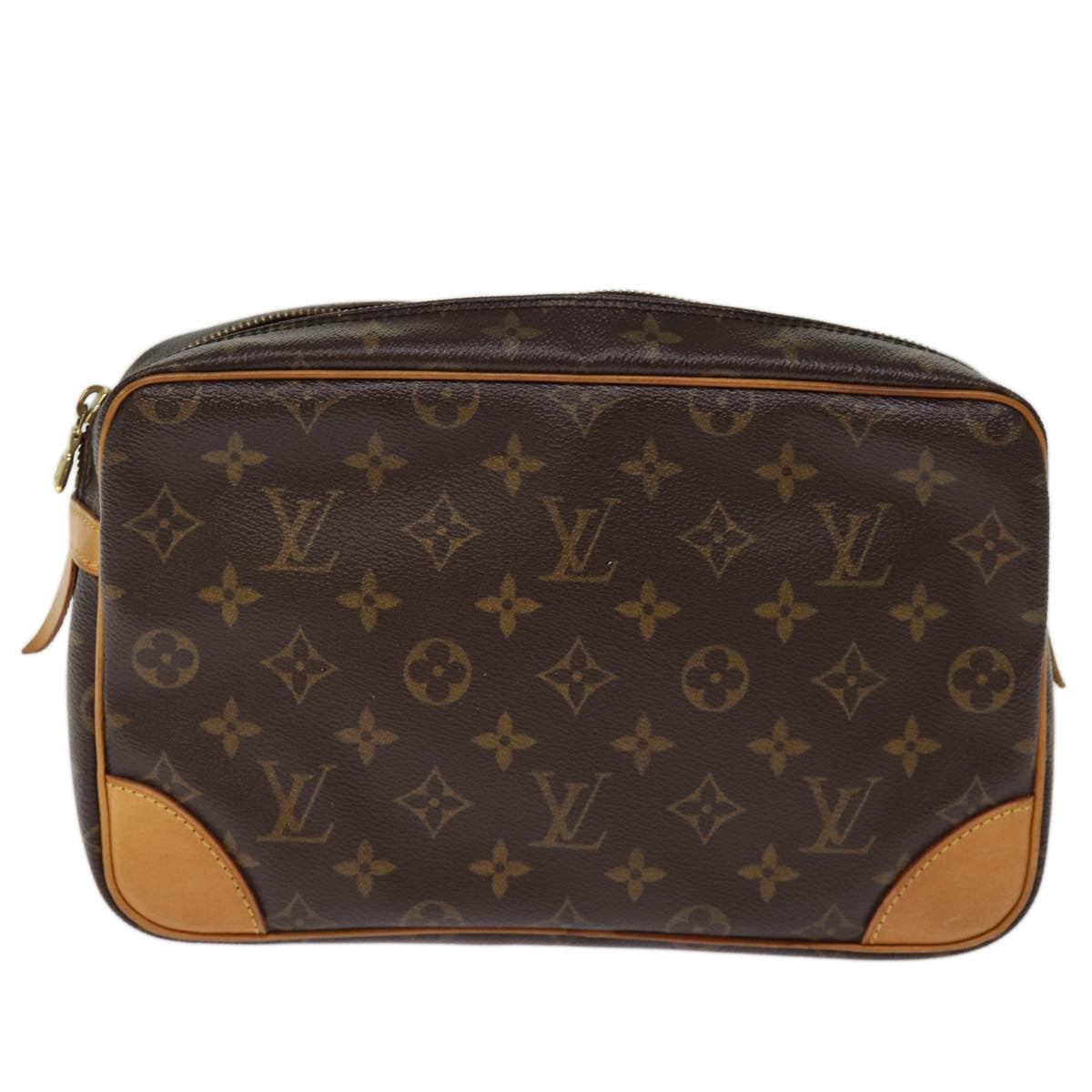 LOUIS VUITTON Monogram Compiegne 28 Clutch Bag M51845 LV 75718