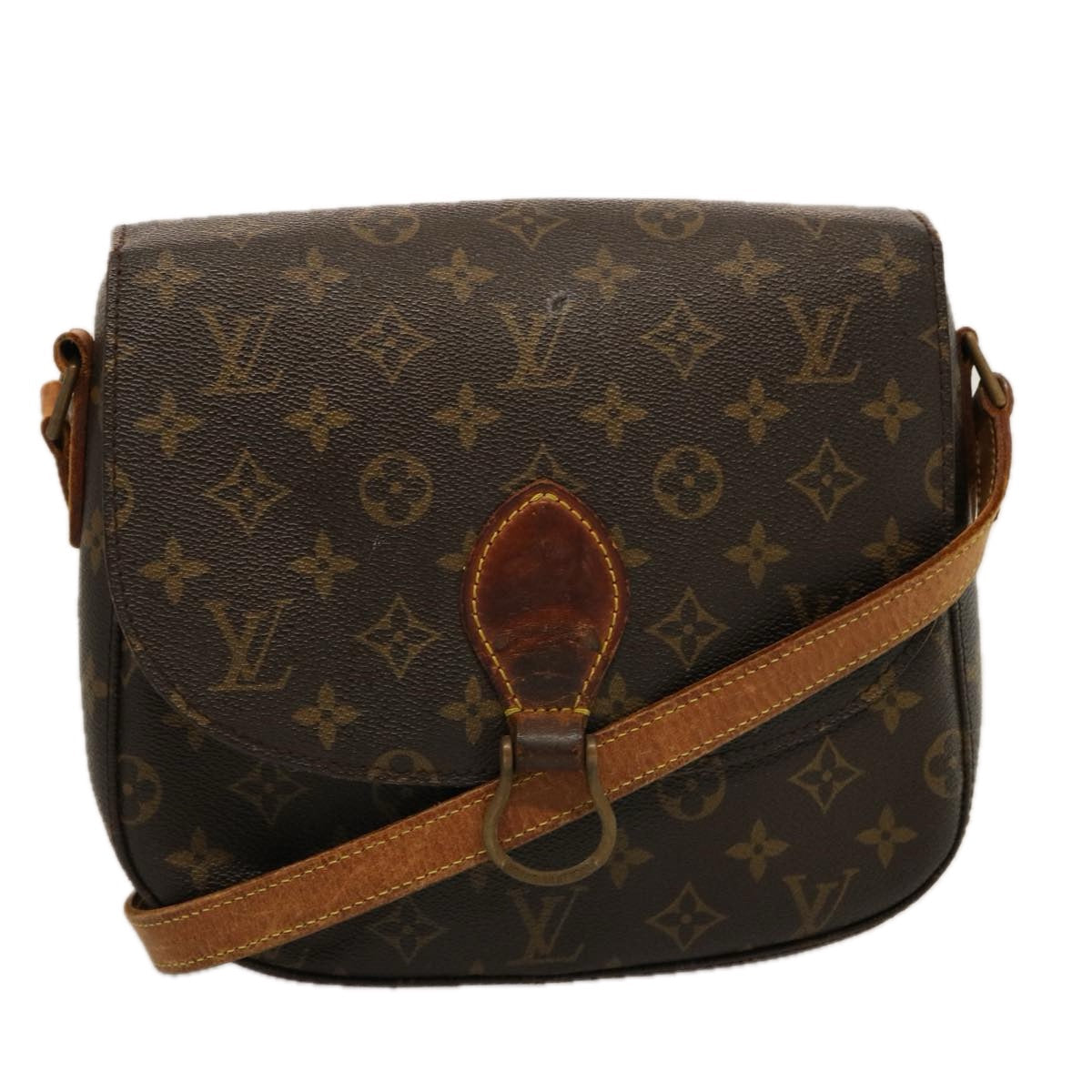 LOUIS VUITTON Monogram Saint Cloud GM Shoulder Bag M51242 LV 75721
