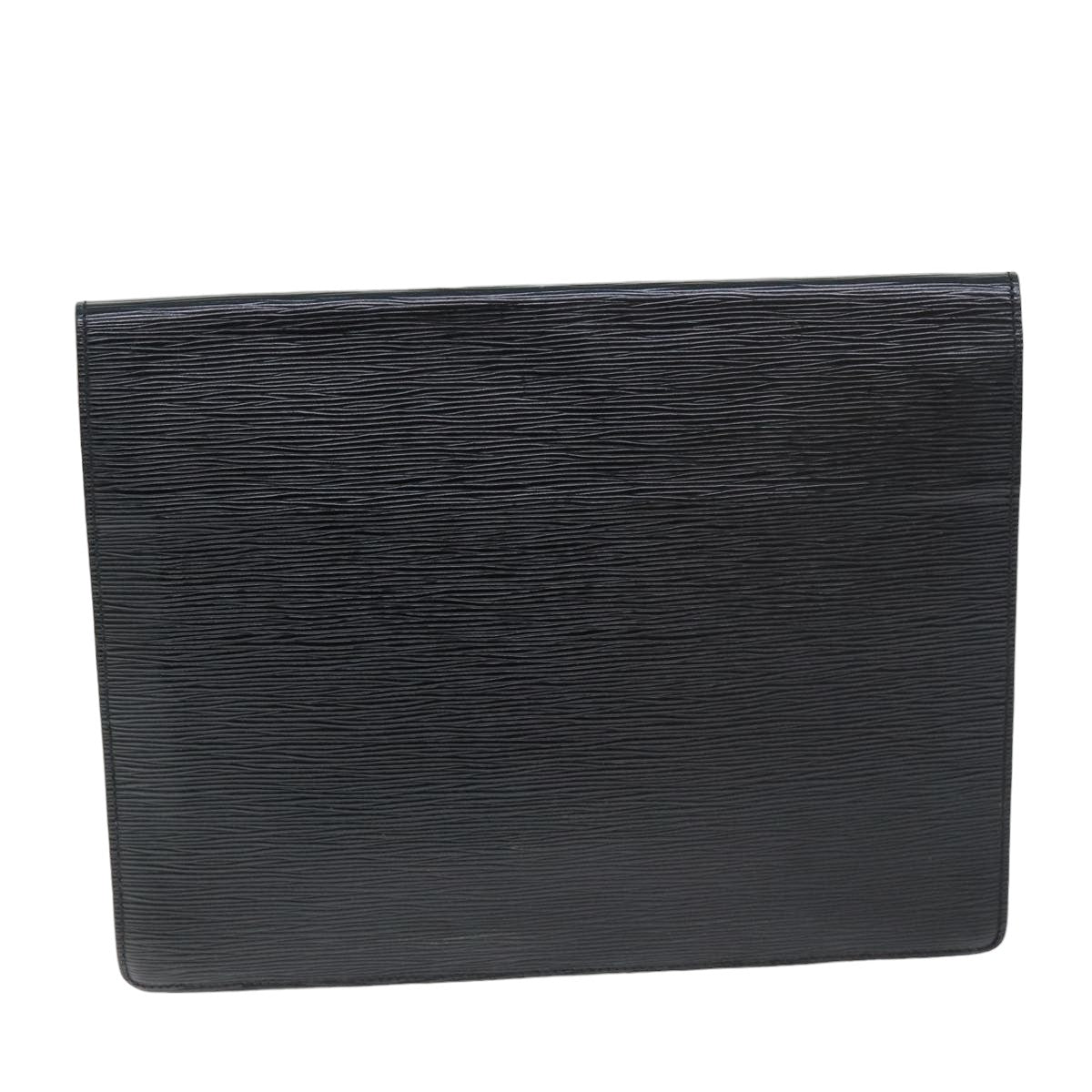 LOUIS VUITTON Epi Porte Documents Senateur Briefcase Black M54452 LV 75728