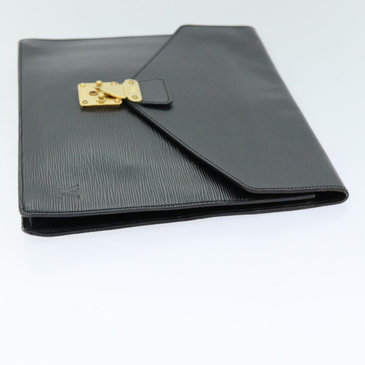 LOUIS VUITTON Epi Porte Documents Senateur Briefcase Black M54452 LV 75728