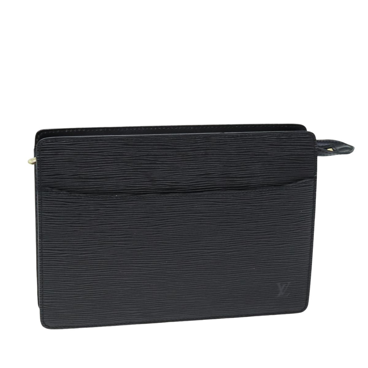 LOUIS VUITTON Epi Pochette Homme Clutch Bag Black Noir M52522 LV 75730