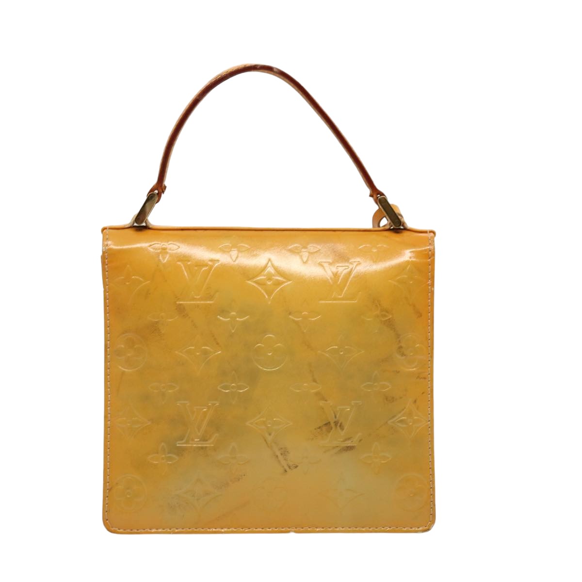 LOUIS VUITTON Monogram Vernis Spring Street Hand Bag Gris M91029 LV 75739