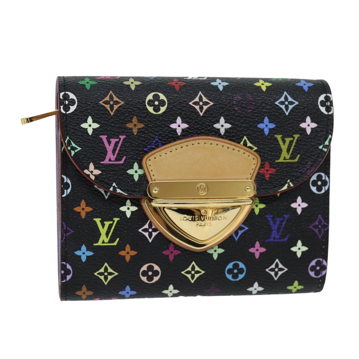LOUIS VUITTON Multicolor Portefeuille Koala Wallet Black M58015 LV 75743A