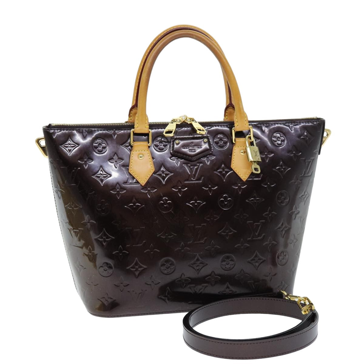 LOUIS VUITTON Monogram Vernis Montebello MM Bag 2way Amarante M90163 75763