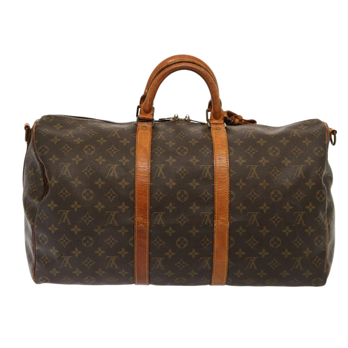 LOUIS VUITTON Monogram Keepall Bandouliere 50 Boston Bag M41416 LV 75790