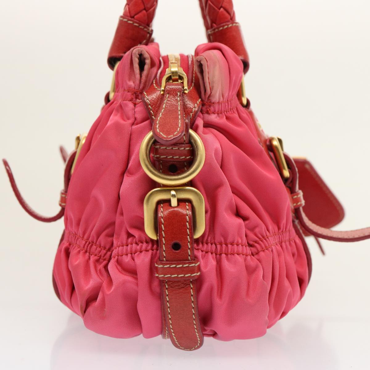 PRADA Hand Bag Nylon 2way Pink 75803