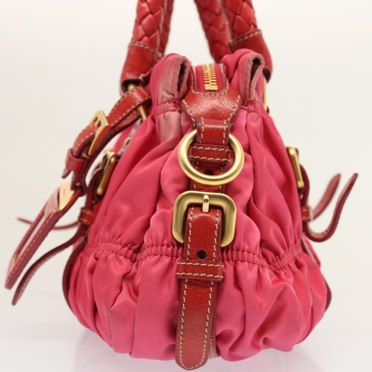 PRADA Hand Bag Nylon 2way Pink 75803