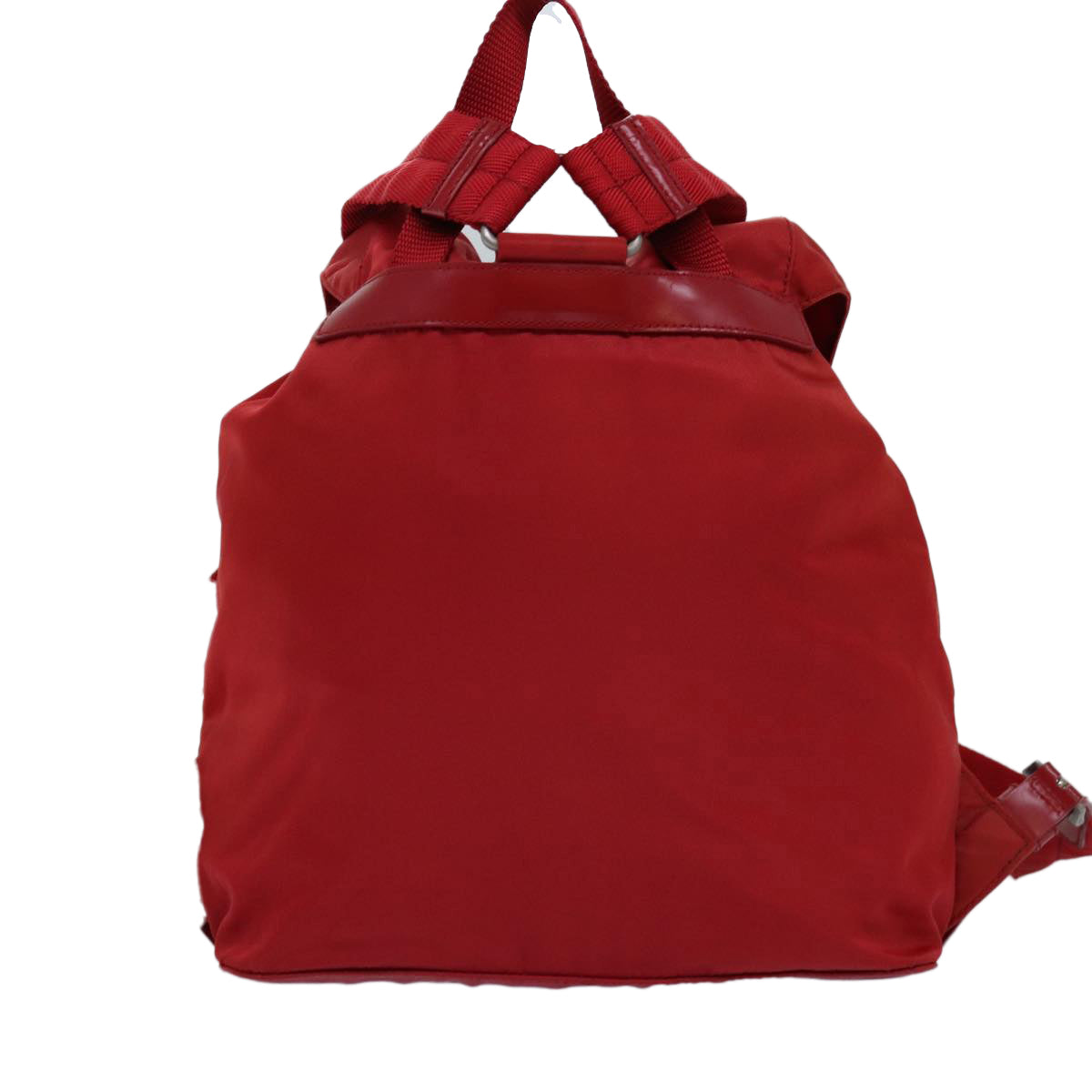 PRADA Hand Bag Nylon Red 75825