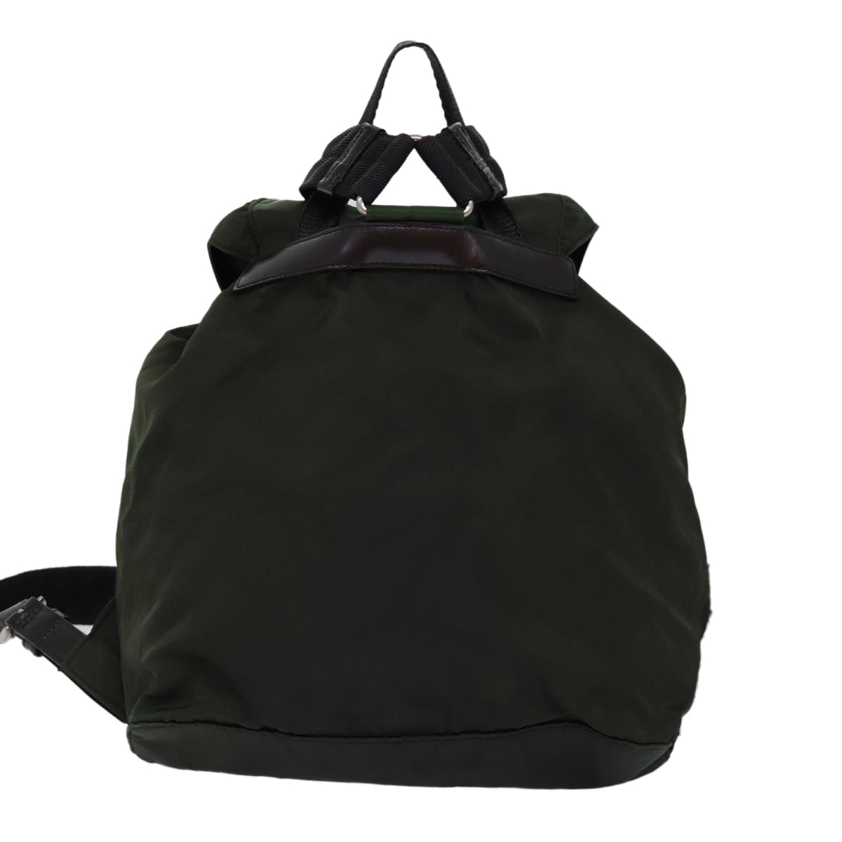 PRADA Backpack Nylon Khaki 75827