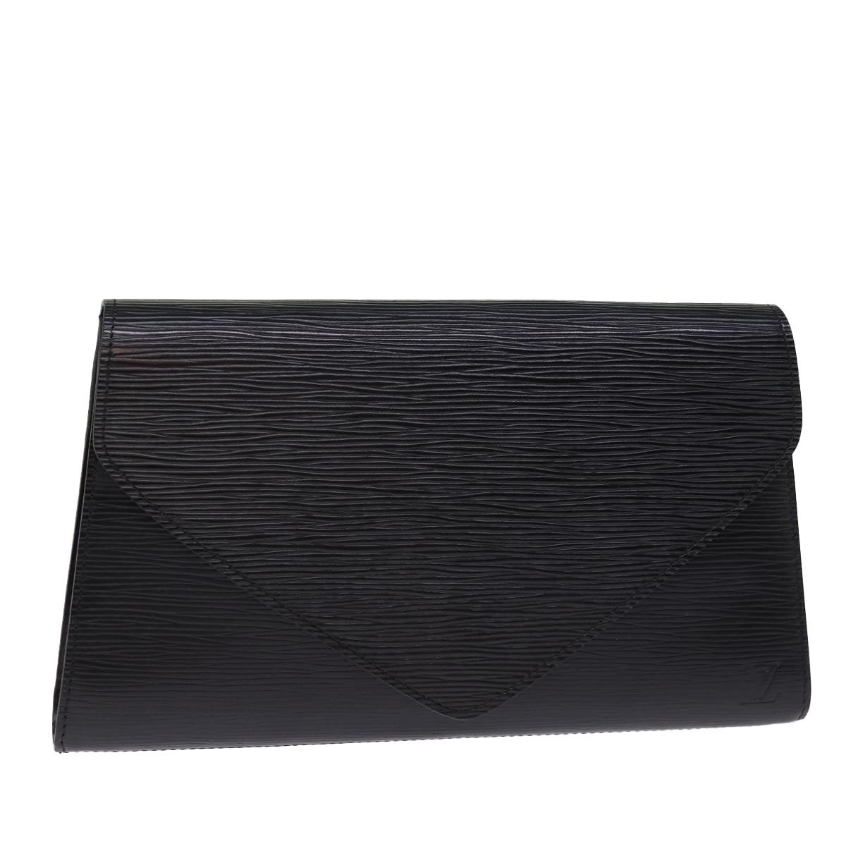 LOUIS VUITTON Epi Art Deco Clutch Bag Black M52632 LV 75847