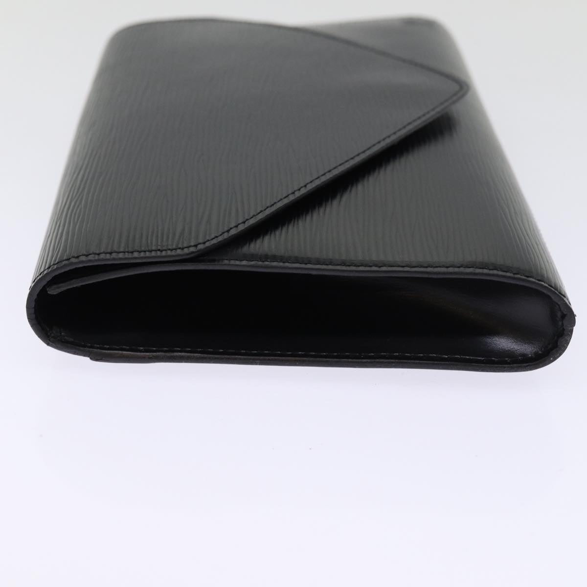 LOUIS VUITTON Epi Art Deco Clutch Bag Black M52632 LV 75847