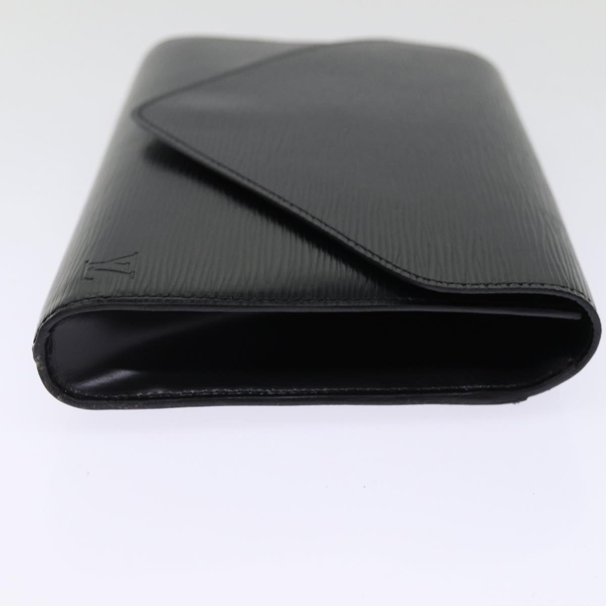 LOUIS VUITTON Epi Art Deco Clutch Bag Black M52632 LV 75847