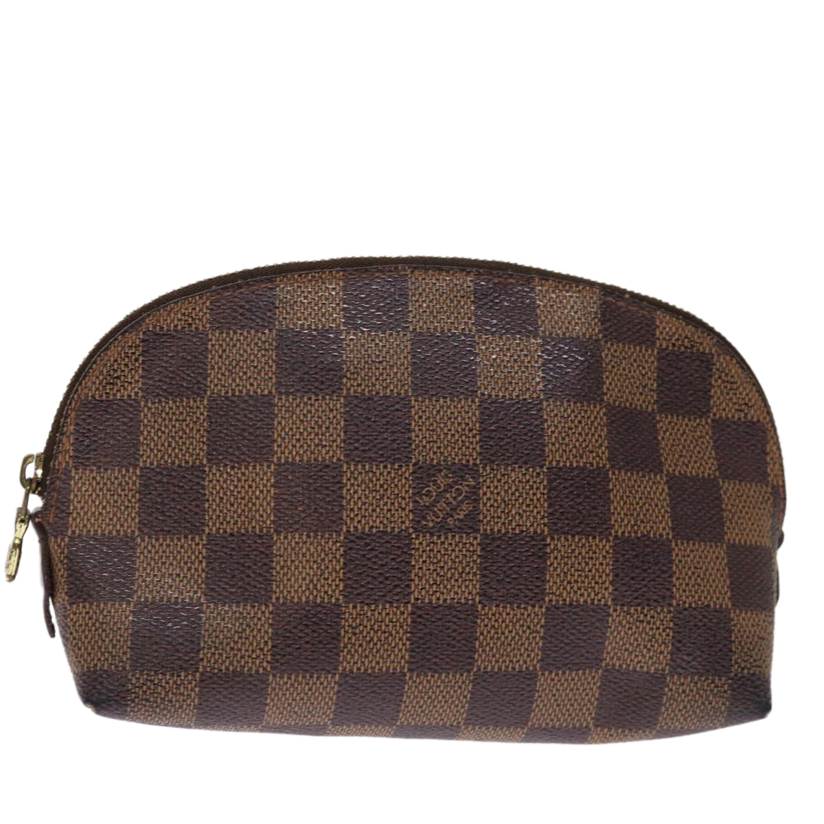 LOUIS VUITTON Damier Ebene Pochette Cosmetic PM Pouch N47516 LV 75870
