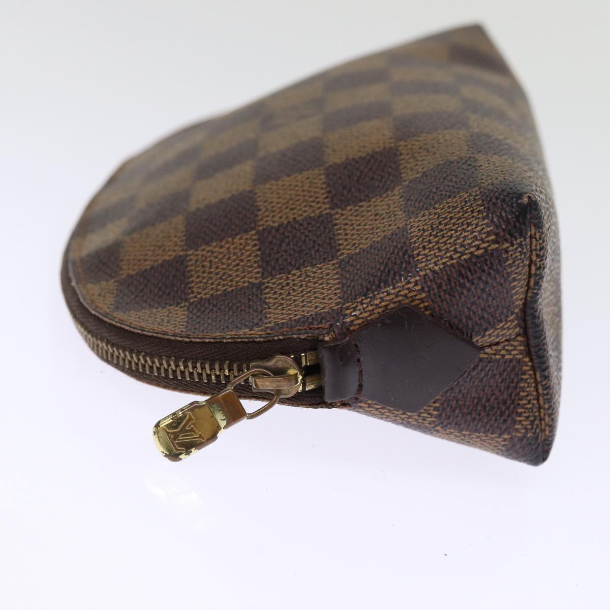 LOUIS VUITTON Damier Ebene Pochette Cosmetic PM Pouch N47516 LV 75870