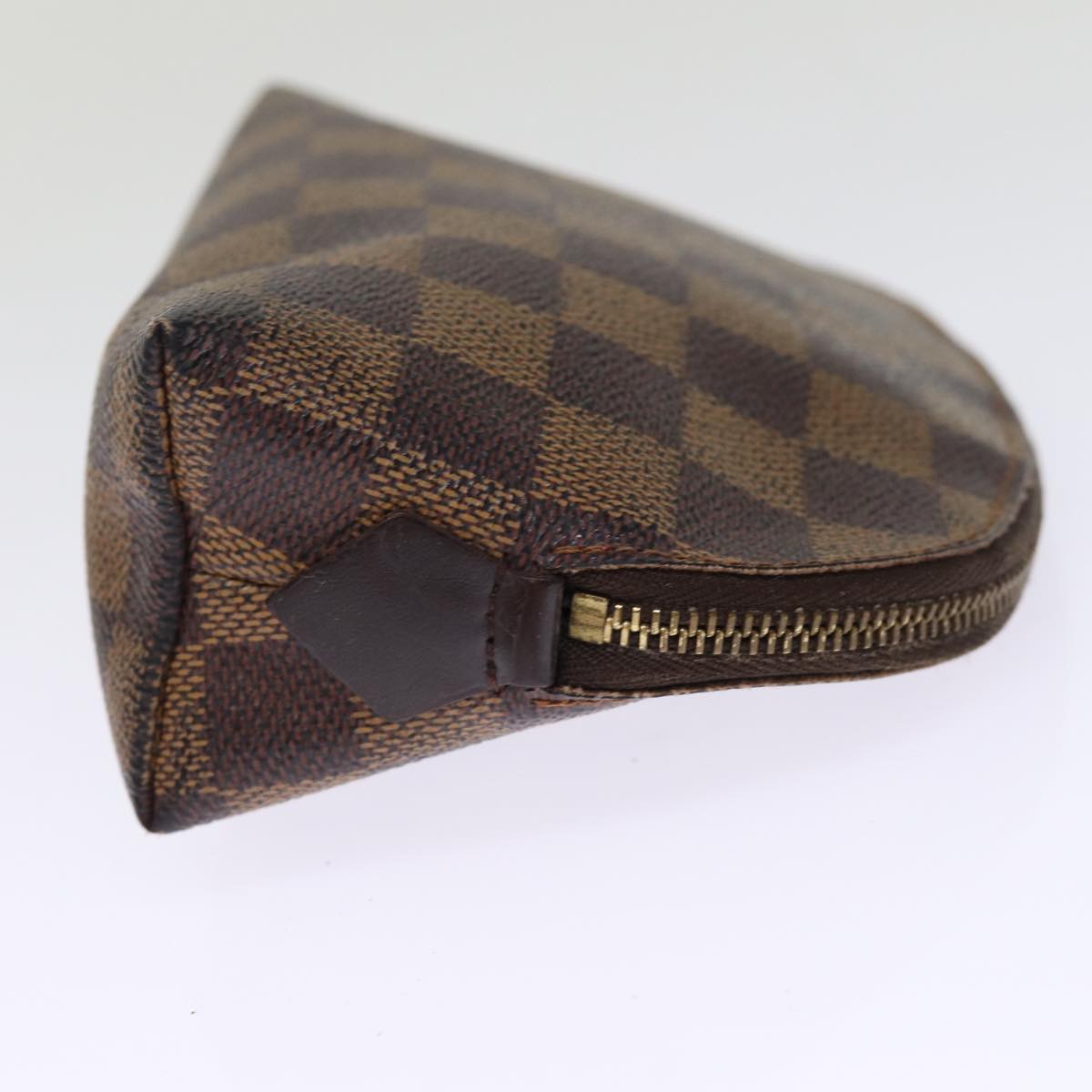 LOUIS VUITTON Damier Ebene Pochette Cosmetic PM Pouch N47516 LV 75870