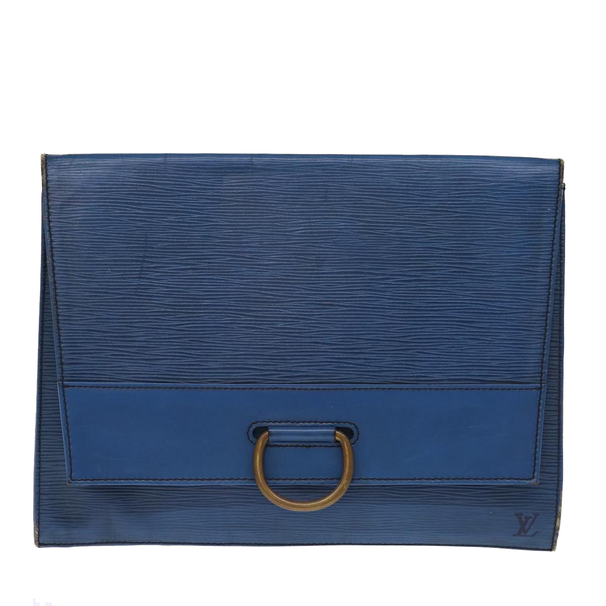 LOUIS VUITTON Epi Jena Clutch Bag Blue M52715 LV 75880