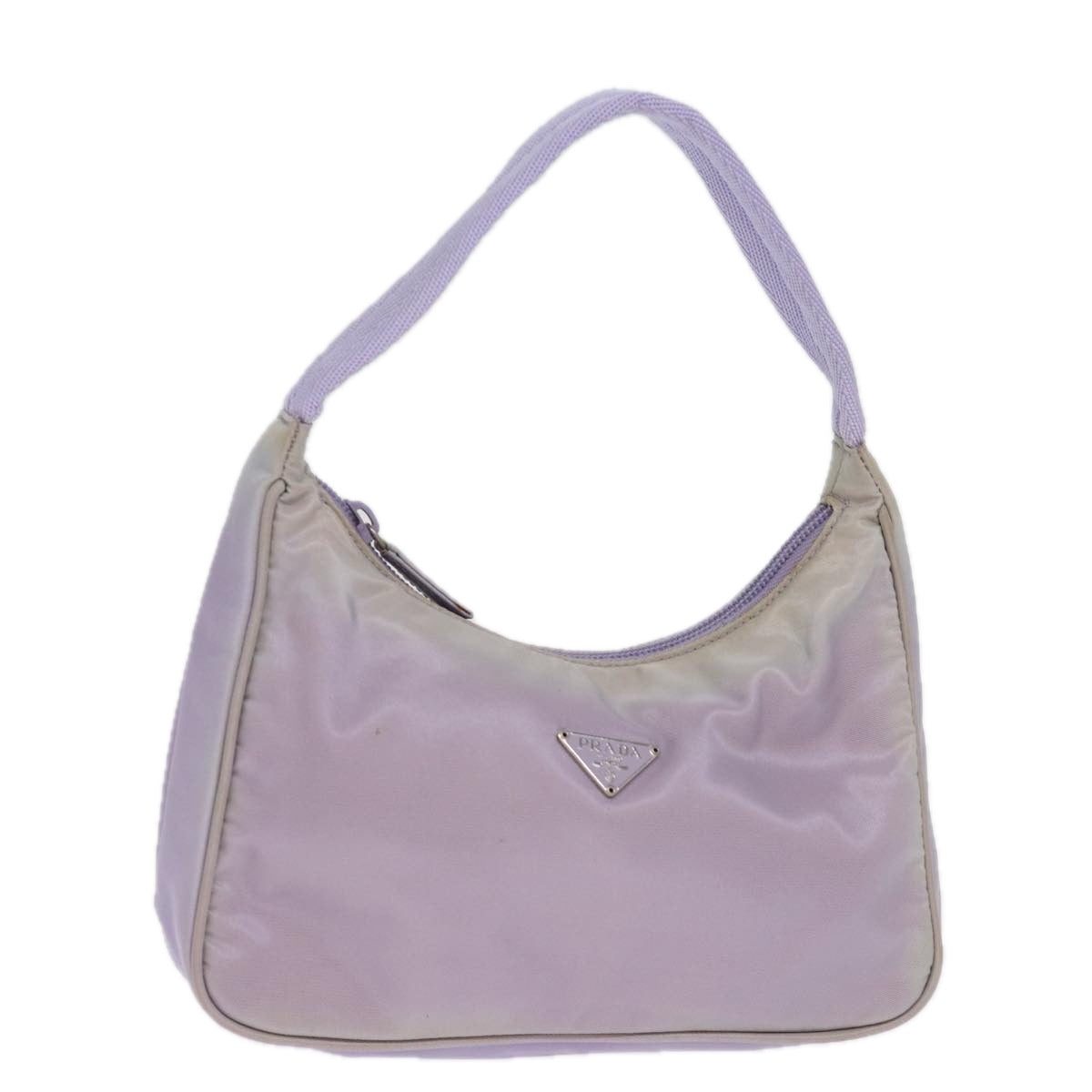 PRADA Hand Bag Nylon Purple 75888