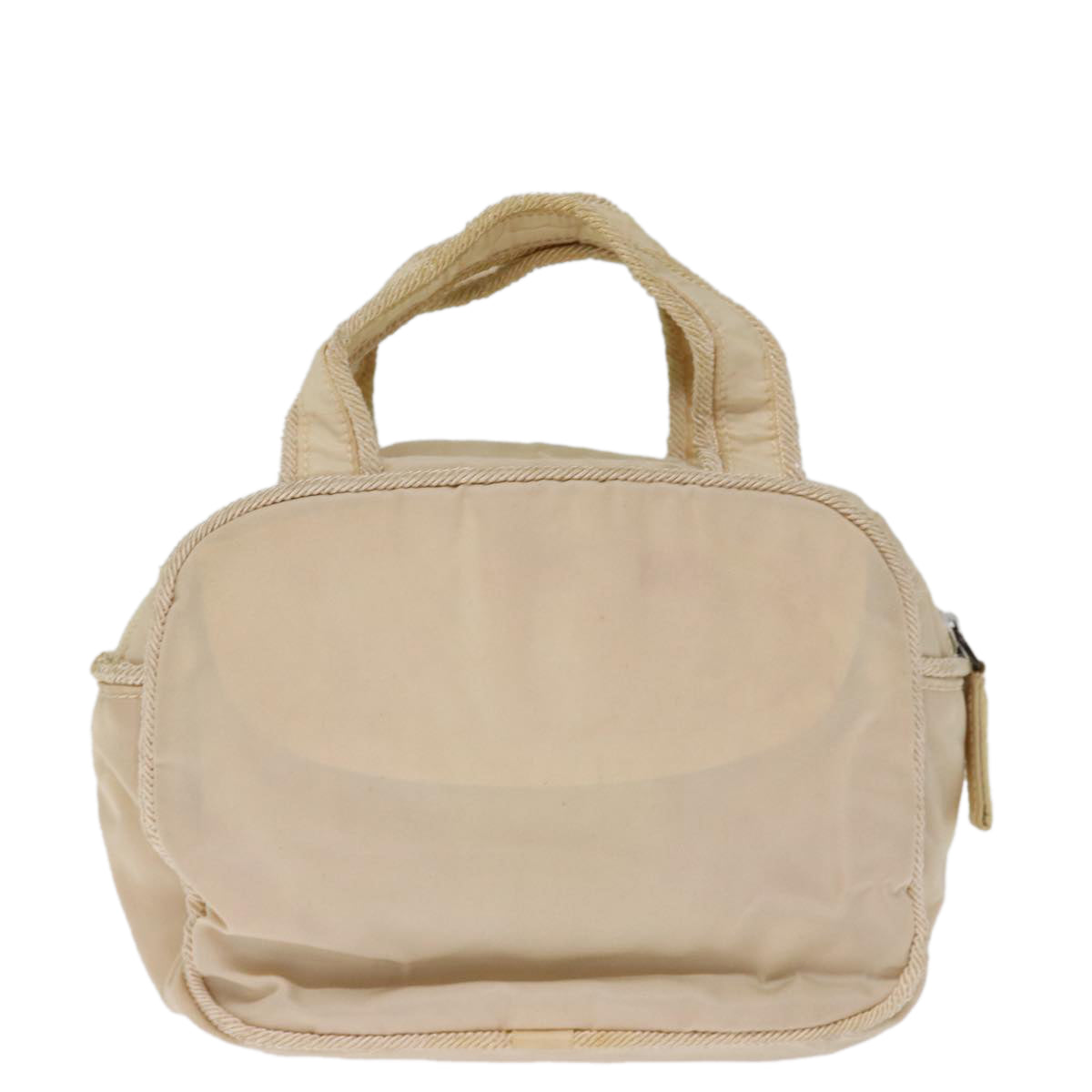 PRADA Hand Bag Nylon Beige 75889