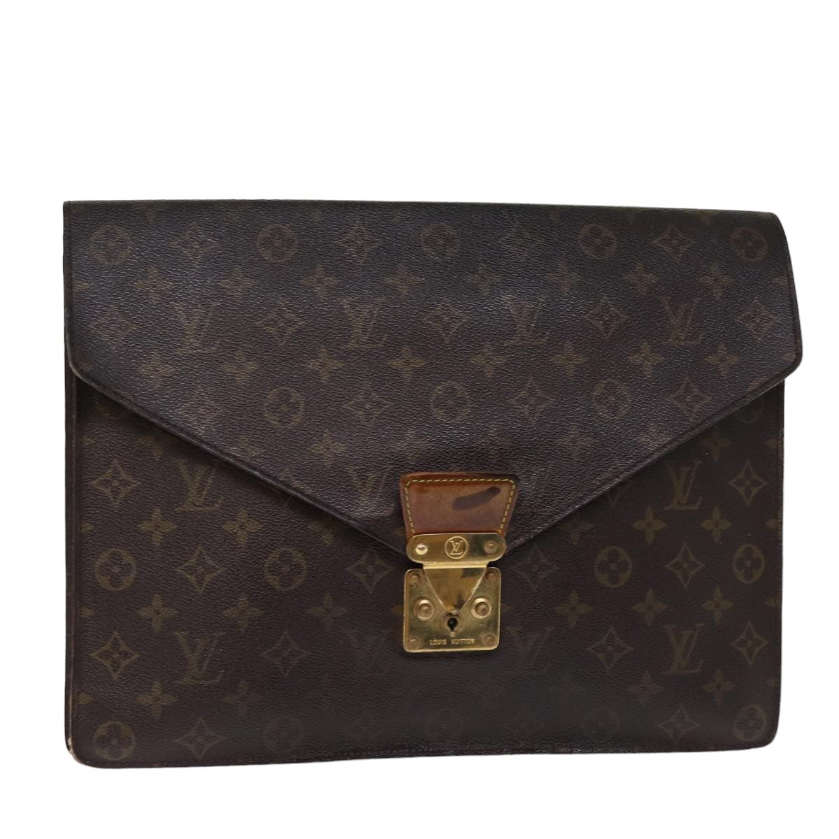 LOUIS VUITTON Monogram Porte Documents Senatur Briefcase M53335 LV 75898