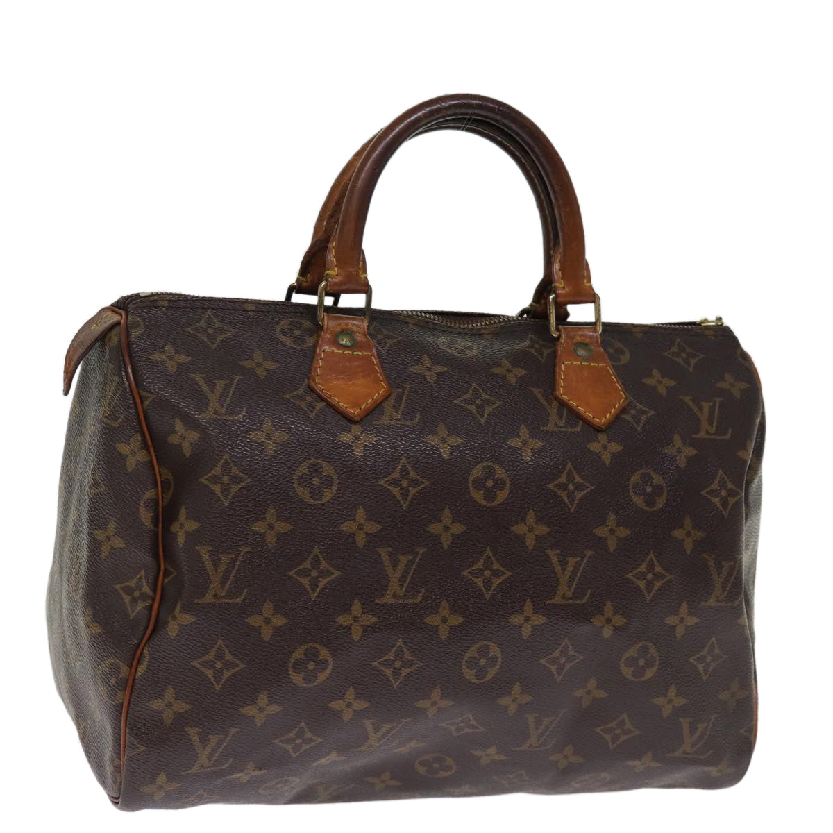 LOUIS VUITTON Monogram Speedy 30 Hand Bag M41526 LV 75907