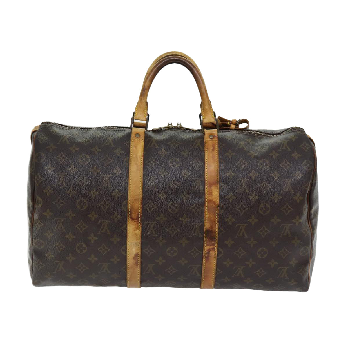 LOUIS VUITTON Monogram Keepall 50 Boston Bag M41426 LV 75917