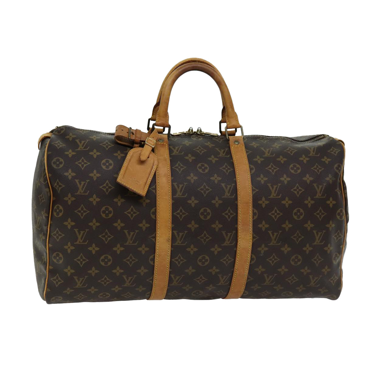 LOUIS VUITTON Monogram Keepall 50 Boston Bag M41426 LV 75918