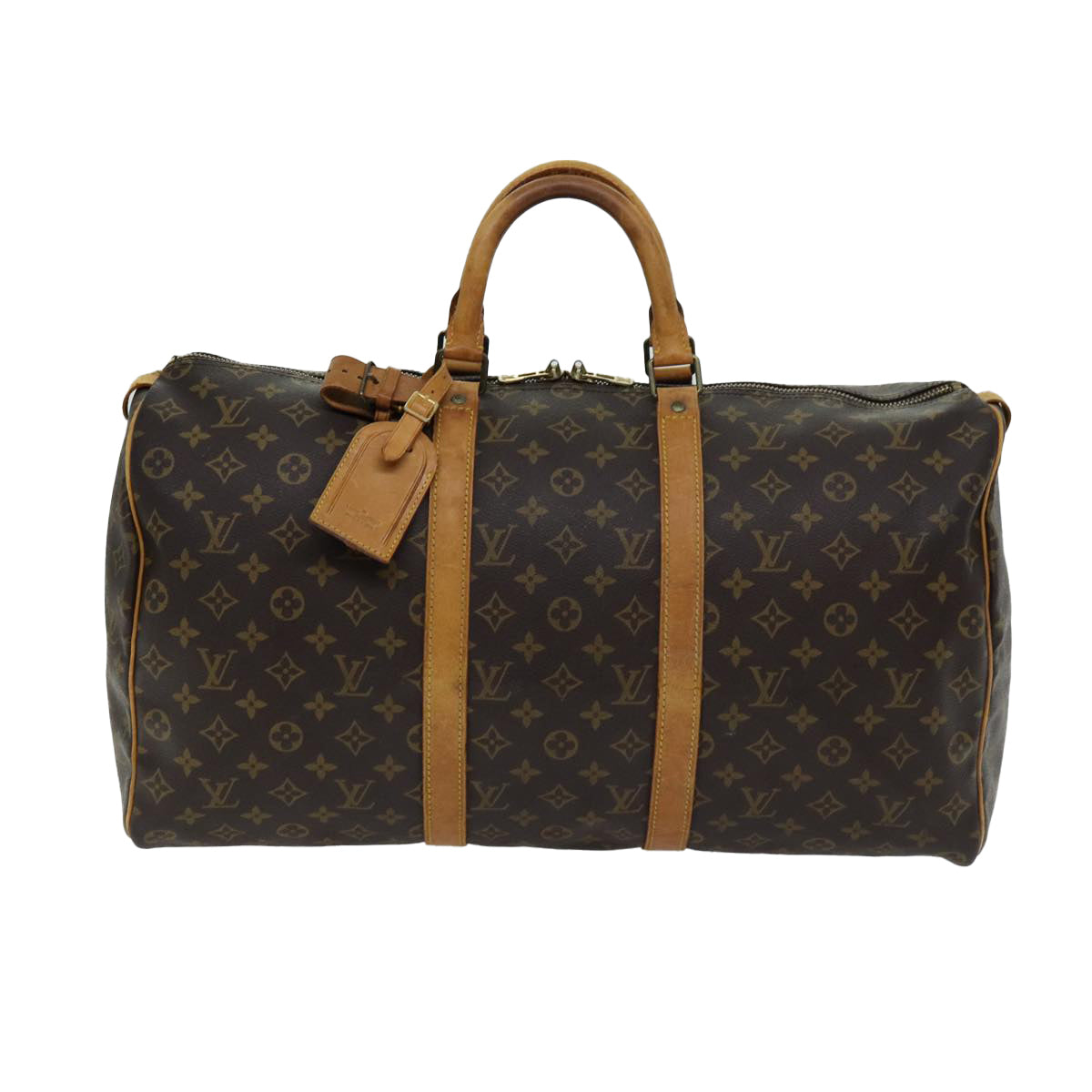 LOUIS VUITTON Monogram Keepall 50 Boston Bag M41426 LV 75918