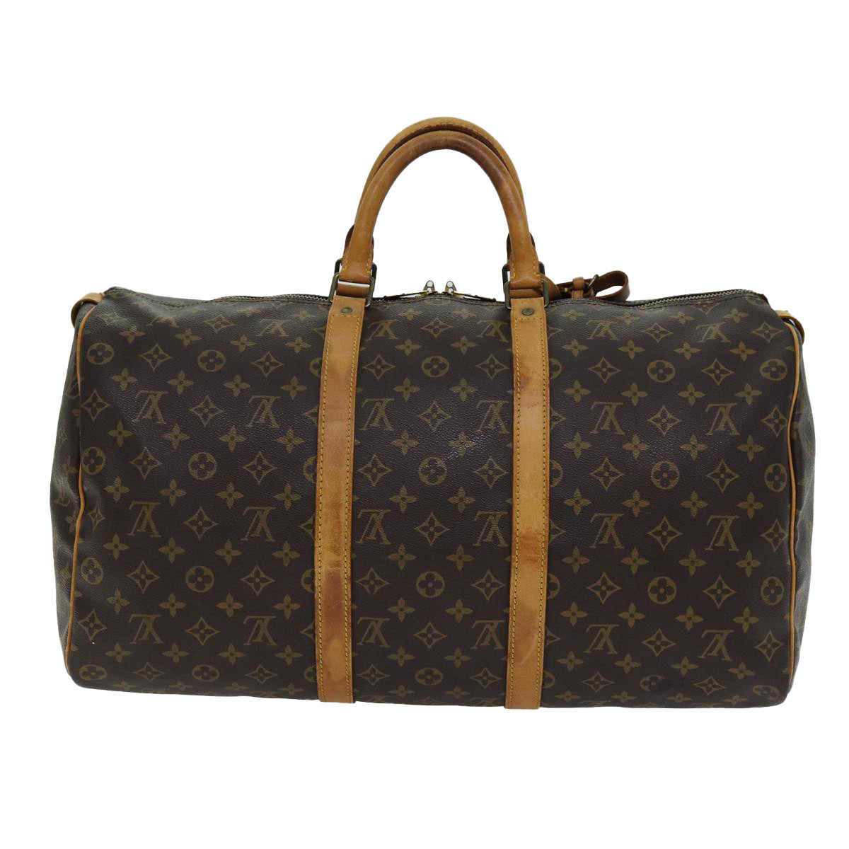 LOUIS VUITTON Monogram Keepall 50 Boston Bag M41426 LV 75918