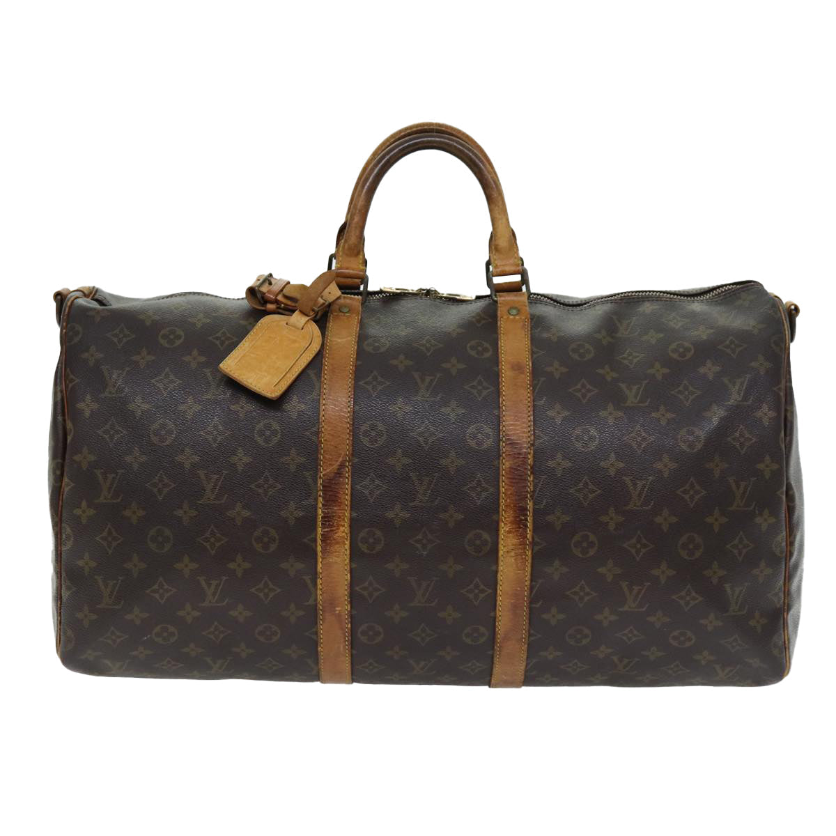 LOUIS VUITTON Monogram Keepall Bandouliere 50 Boston Bag M41416 LV 75919