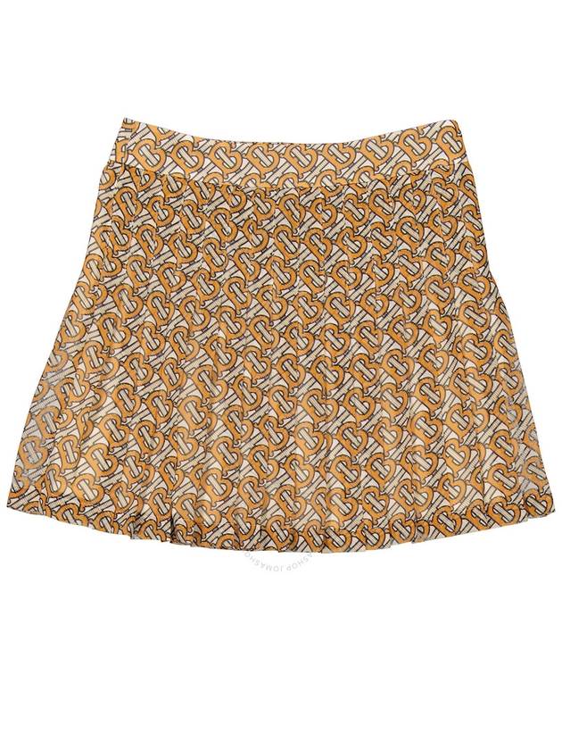 Burberry Burberry Girls Camila Monogram Skirt In Bright Orange, Size 6Y