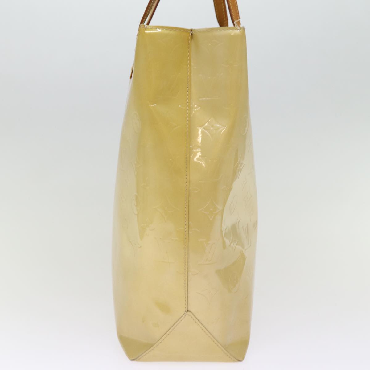 LOUIS VUITTON Monogram Vernis Reade MM Hand Bag Beige M91141 LV 75924