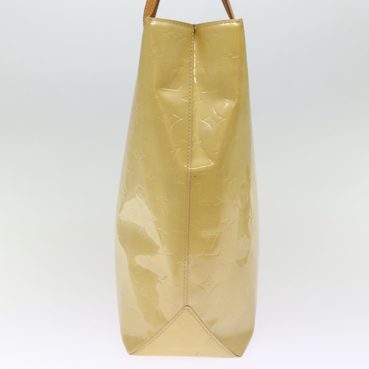LOUIS VUITTON Monogram Vernis Reade MM Hand Bag Beige M91141 LV 75924