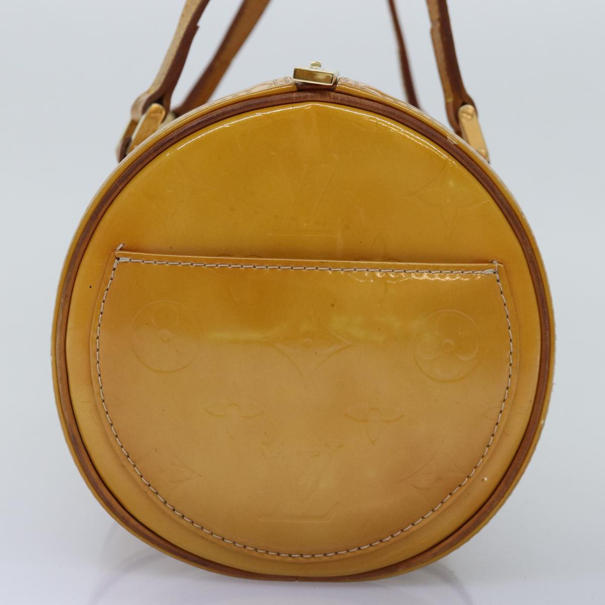 LOUIS VUITTON Monogram Vernis Bedford Hand Bag Beige M91006 LV 75926