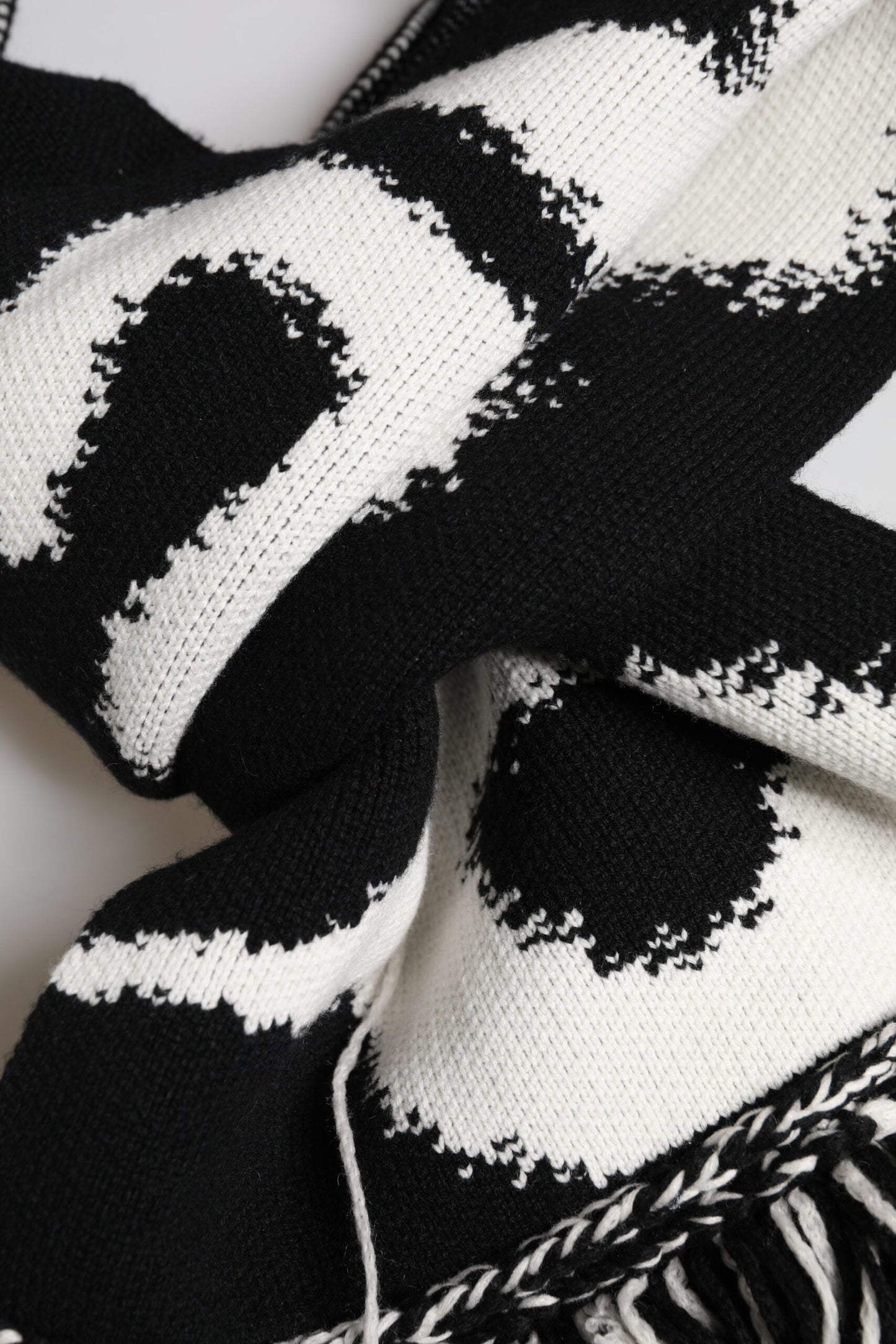 Dolce & Gabbana Black Logo Neck Warmer Wrap Men Shawl Men's Scarf