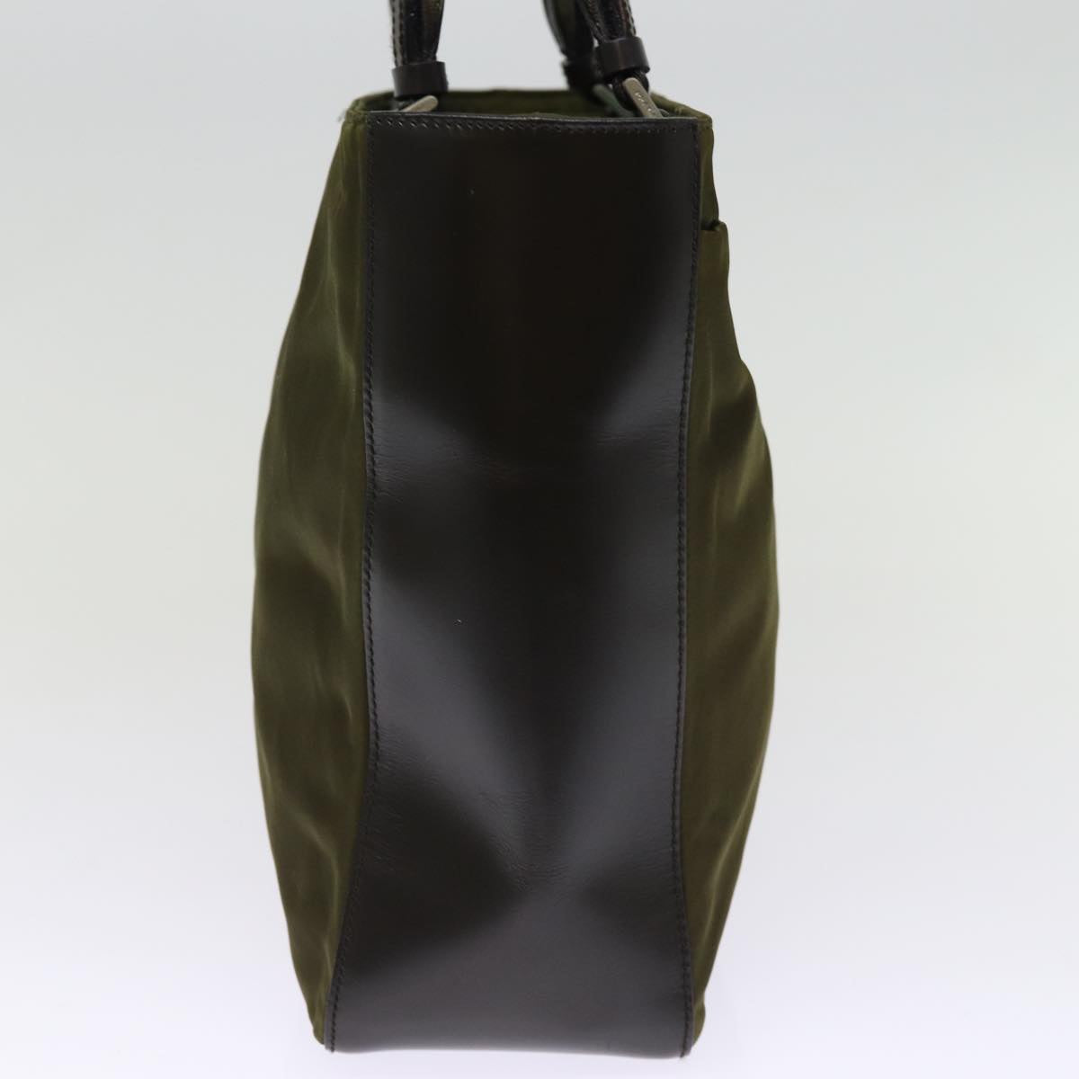 PRADA Hand Bag Nylon Khaki 75996