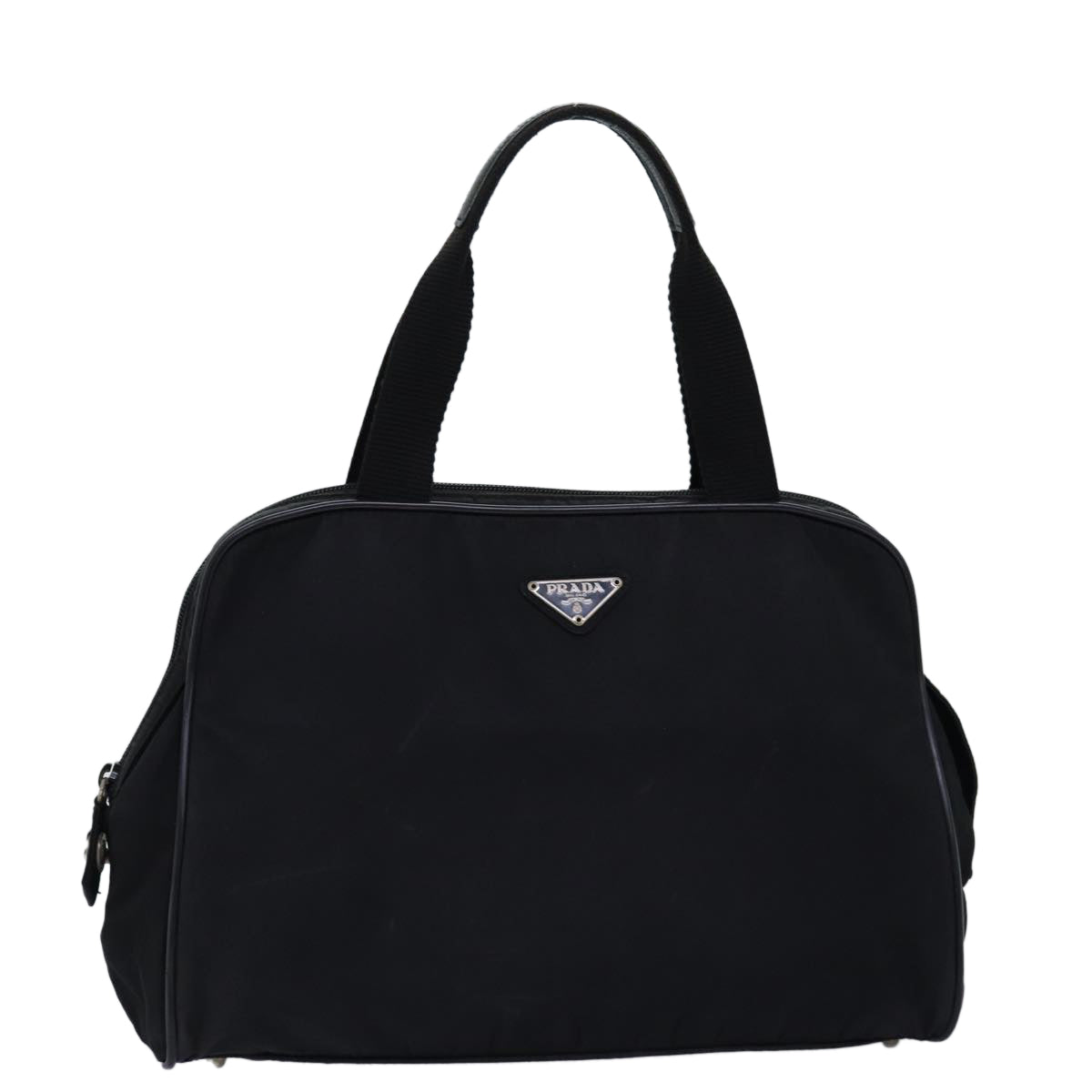 PRADA Hand Bag Nylon Black 76000
