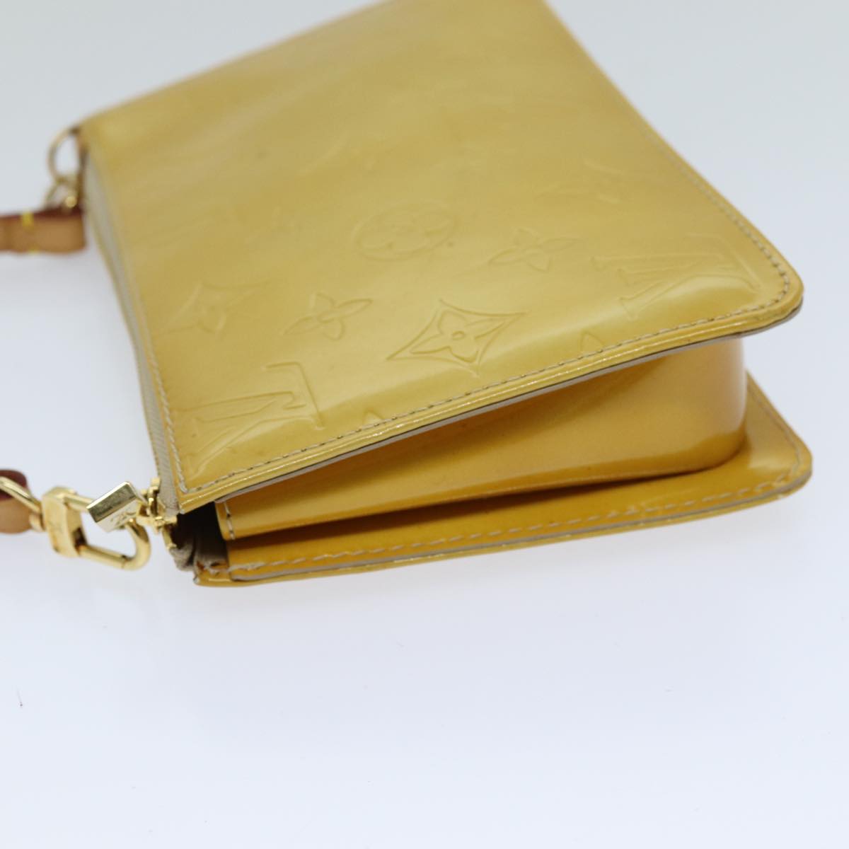 LOUIS VUITTON Monogram Vernis Lexington Pouch Beige M91010 LV 76031