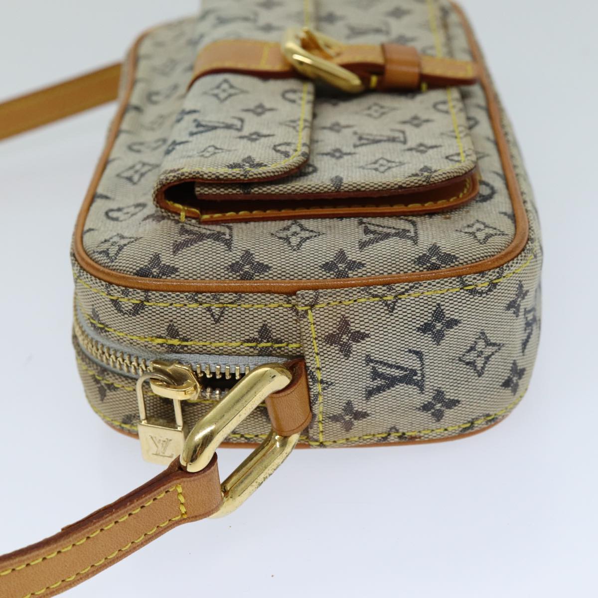 LOUIS VUITTON Monogram Mini Juliet MM Shoulder Bag Blue M92004 LV 76041