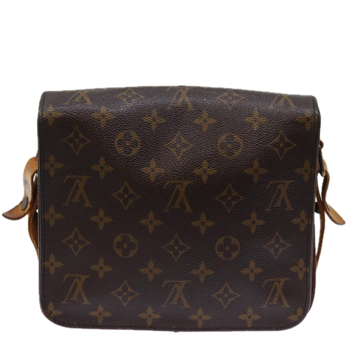 LOUIS VUITTON Monogram Cartouchiere MM Shoulder Bag M51253 LV 76044