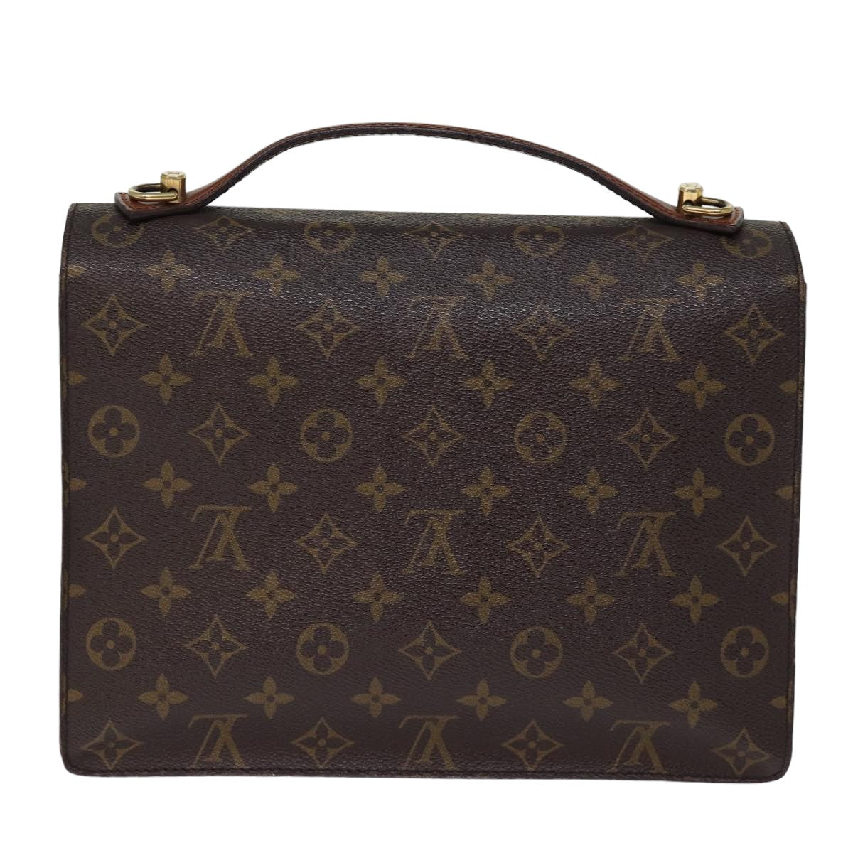 LOUIS VUITTON Monogram Monceau 28 Hand Bag 2way M51185 LV 76049