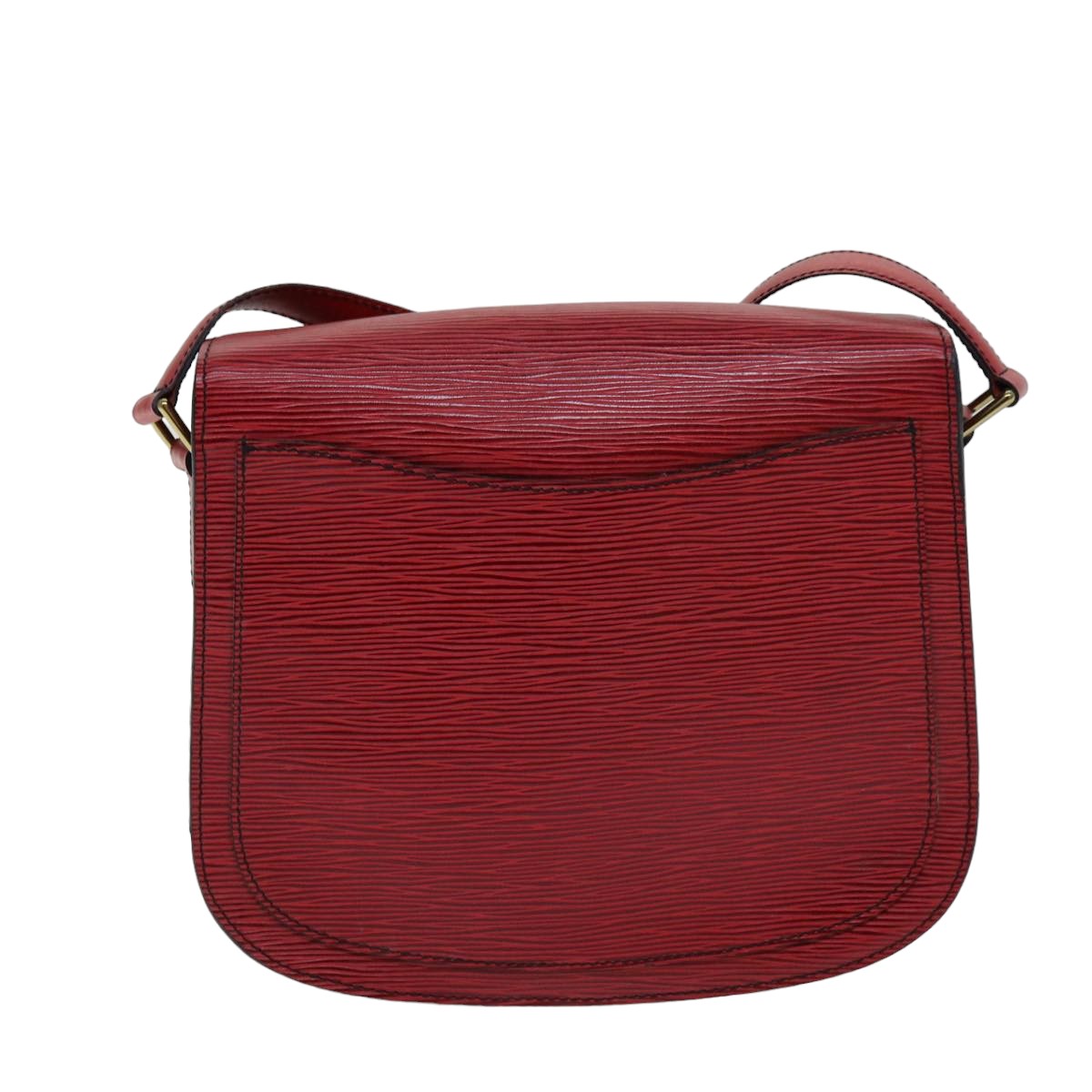 LOUIS VUITTON Epi Saint Cloud GM Shoulder Bag Red M52197 LV 76052